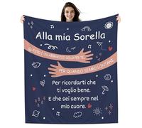 Alla Mia Sorella Questo è un Abbraccio solo per te per quando siamo lontani Per ricordarti che ti voglio bene E che sei sempre nel mio Cuore Coperta per Sorella Regalo di compleanno Regalo di Natale