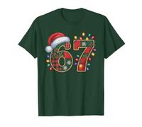 alla Moda 67 Meme di Natale Six Seven Brain Rot 6 7 Equipaggio gergale Maglietta
