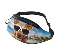 alla moda a forma di cane Chihuahua, per donne e uomini, casual, leggero, regolabile, con tasche con cerniera, per viaggi, sport, escursionismo