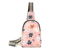 Alla moda Bella Fiori cross body borse leggero nero fanny pack per giorno pack