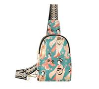 Alla moda Bella Verde Giapponese Goliki borsa a tracolla in pelle fanny pack per le donne per il viaggio, Bellissimo Goliki giapponese verde