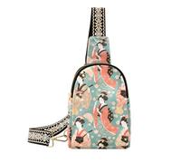 Alla moda Bella Verde Giapponese Goliki crossbody borsa antifurto crossover borse per le donne per il viaggio, Bellissimo Goliki giapponese verde