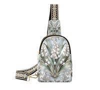Alla moda Boho Lily Of Valley Floreale donne fanny pack multiuso donne fanny pack crossbody per viaggio, Boho mughetto floreale, 1 size