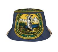 alla Moda Bucket cap Abstract Oregon State Flag Map03 Print Bucket Hat Protezione dal Sole Berretto da Pesca per Viaggi L’Estate Spiaggia