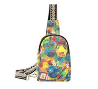 alla moda Calcio colorato Sport crossbody fanny pack antifurto crossbody fanny pack petto per escursioni