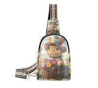 Alla moda Carino Coniglio di Pasqua donne fanny pack moda fling borse per le donne per l'escursionismo, carino coniglio pasquale, 1 size