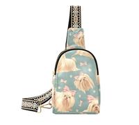 Alla moda Carino Retro Rustico Cani cross body bag antifurto piccoli pacchetti di fanny per il pacchetto di giorno