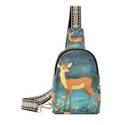 alla moda Cartoon Antelope River grande marsupio da viaggio carino per il viaggio, cartone animato, antilope, fiume, 1 size