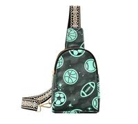 Alla moda Cartoon Baseball Balls Camouflage Blu grande fanny pack borsa a tracolla da viaggio robusta per escursioni