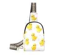 Alla moda Cartoon Carino Giallo Pollo corpo fanny pack antifurto in pelle fanny pack crossbody per viaggio