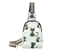Alla moda Cartoon Cute Black Cat fanny pack cross antifurto crossover borse per le donne per il viaggio