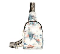 Alla moda Cinese Inchiostro Pittura Padiglione corpo fionda antifurto per le donne antifurto per le donne antifurto per escursioni