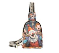 Alla moda Clown Fare Funny Face crossbody borse moda grandi fanny pack per escursioni, Clown fare faccia divertente, 1 size