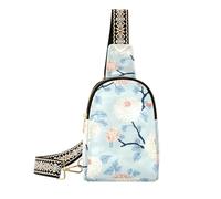 Alla moda crisantemo fiori blu chiaro borse per le donne moda per le donne borsa a tracolla per il viaggio