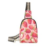 Alla moda Delicious Peach Red Strawberries grande marsupio multiuso per le donne fanny pack per il viaggio