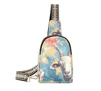 Alla moda Estate Tropical Goat fanny pack uomini leggeri crossbody borse per le donne per il pacchetto di giorno