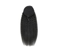 Alla moda Extension for coda di cavallo liscia e crespa con coulisse capelli umani brasiliani for donna uso quotidiano(16inches)