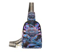 alla moda Ferro di Cavallo Granchio Luminoso Neon Acciaio Azzurro piccolo fanny pack multiuso crossbody fanny pack borsa per il viaggio