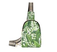 Alla moda Finlandia Lily Valley Beauty Summer Flowers borsa a tracolla in pelle leggera per le donne per l'escursionismo, Finlandia valle giglio bellezza Fiori estivi, 1 size