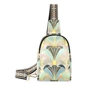 Alla moda Geometrico Verde Astrazione Cross Body Bag Moda Crossbody Fanny Pack per l'escursionismo