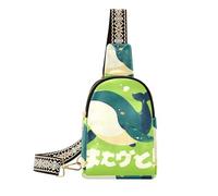 Alla moda Green Whale Cute borse fanny pack robusto borsa borse per le donne per il viaggio