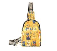 Alla moda indiano Faraone Style Cats crossbody bag uomini multiuso borse del corpo per le donne per l'escursionismo