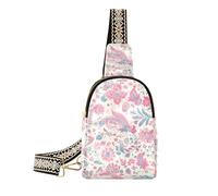alla moda Liberty Pattern Magenta in pelle fanny pack antifurto fanny pack borse a tracolla per escursioni