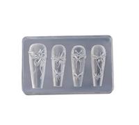 Alla moda migliora i tuoi progetti con il set in silicone con fiocco per nail art 3D e accessori per la creazione di gioielli