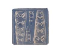Alla moda migliora i tuoi progetti con il set in silicone con fiocco per nail art 3D e accessori per la creazione di gioielli
