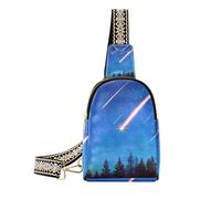 alla moda Night Meteor viaggio fanny bag impermeabile fanny pack per le donne per l'escursionismo, Meteo notturno, 1 size