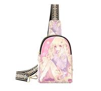 Alla moda Peach Anime Girl borsa a tracolla uomo leggero grande fanny pack crossbody per day pack
