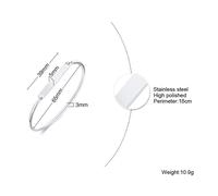 Alla Moda Rotondo Nodo Aperto Polsino Bracciale Elegante Gioielli Donna Regalo