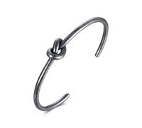 Alla Moda Rotondo Nodo Aperto Polsino Bracciale Elegante Gioielli Donna Regalo