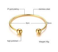 Alla Moda Rotondo Nodo Aperto Polsino Bracciale Elegante Gioielli Donna Regalo