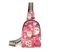 Alla moda San Valentino Gufi Bella Peach nero fanny pack multiuso viaggio fanny pack per il giorno pack