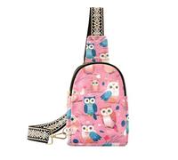 Alla moda San Valentino Gufi Bella Pesca corpo fionda borsa carino fanny pack borsa petto per il viaggio