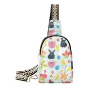 Alla moda Semplice Floreale Carino Cartoon Bunnies donne fanny pack robusto fling borse per le donne per il pacchetto di giorno, semplice, floreale, carino, cartone animato, coniglietti