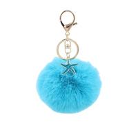 Alla moda Stelle Marine Titolare Leggero Stelle Marine Fuzzy Portachiavi Ornamento Unico Per Accessori Alla Moda Portachiavi Alla Moda Per Adulti, Blu lago, Taglia unica