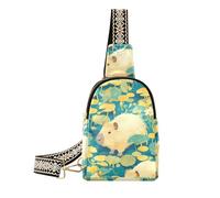 Alla moda verde sveglio Capybara fionda uomo antifurto fanny pack per le donne per il viaggio