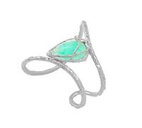 Alla moda Vintage Texture Vine Wrap Teardrop Elegante Lega Oro Accessori Design per le Donne di Moda