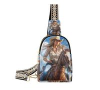 Alla moda Western Cowgirl Bella Bianco piccolo marsupio leggero per le donne fanny pack per il giorno pack, Cowgirl occidentale bella bianca, 1 size