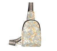 Alla moda William Morris Style Mermaid Marigold piccola borsa a tracolla in pelle fanny pack borse a tracolla per escursioni