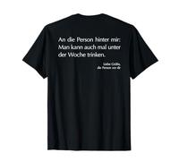ALLA PERSONE DISTRO DI ME - Bere SOTTO LA SETTIMANA. Birra Maglietta