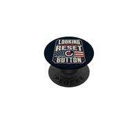 Alla ricerca del pulsante Reset Bold American Flag PopSockets PopGrip Adesivo