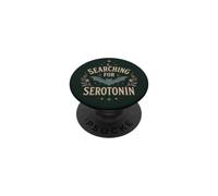 Alla ricerca della serotonina Bat Goth Spooky Mental Health PopSockets PopGrip Adesivo