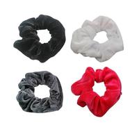 Allacciamenti per capelli multicolori con tasca segreta con cerniera in morbido velluto per coda di cavallo, fasce per capelli accessori per abiti alla moda