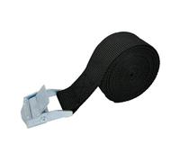 allacciare la cinghia， 3 cinghie di carico con fibbia, cintura di fissaggio for moto, auto, bicicletta, corda di traino in metallo, cintura di fissaggio a cricchetto resistente(1x Black)