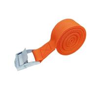 allacciare la cinghia， 3 cinghie di carico con fibbia, cintura di fissaggio for moto, auto, bicicletta, corda di traino in metallo, cintura di fissaggio a cricchetto resistente(1x Orange)