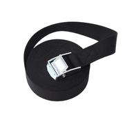 allacciare la cinghia， Cinghie di fissaggio con fibbia for auto, camion, moto, bici, fune di traino, cinghia di fissaggio a cricchetto resistente, cinghia di carico for bagagli auto(2.5cmx2m Black)