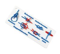 Allacciatura a nodi, per imparare ad allenarsi, 15 x 6,6 cm, portatile e facile da usare, impermeabile, per pratica con i nodi, per arrampicata, campeggio, zaino in spalla e attività di